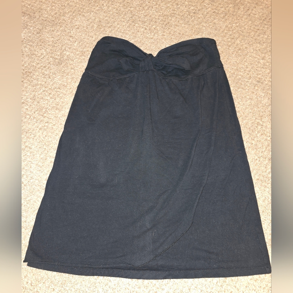 Y2K Anchor Blue Knotted Tube Top Mini Dress Size X-Large